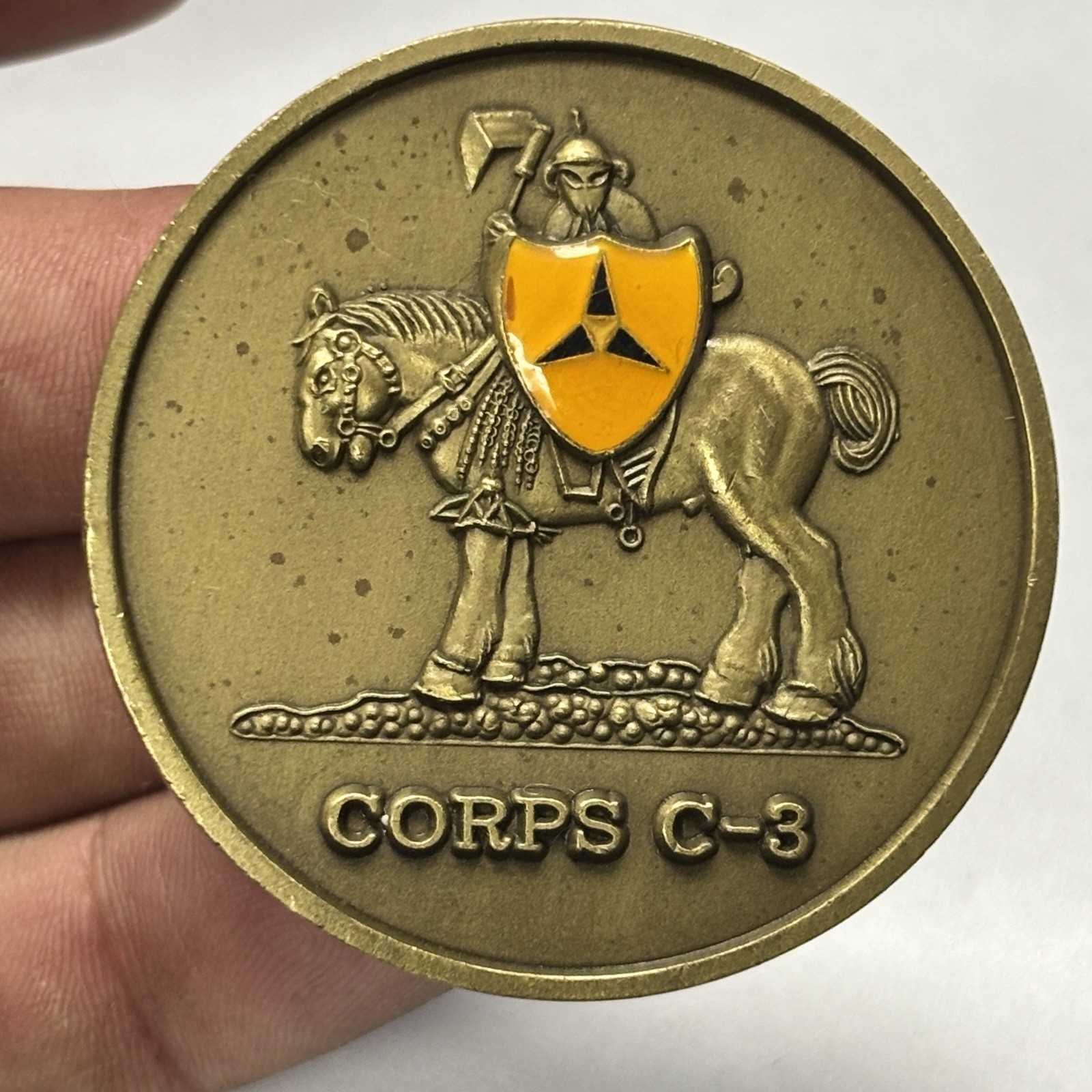III Armored Corps Challenge Coin G-3 SGM Presented by G-3