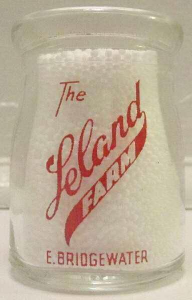Super Nice LeLand Farms 3/4 oz. Glass Creamer Bottle