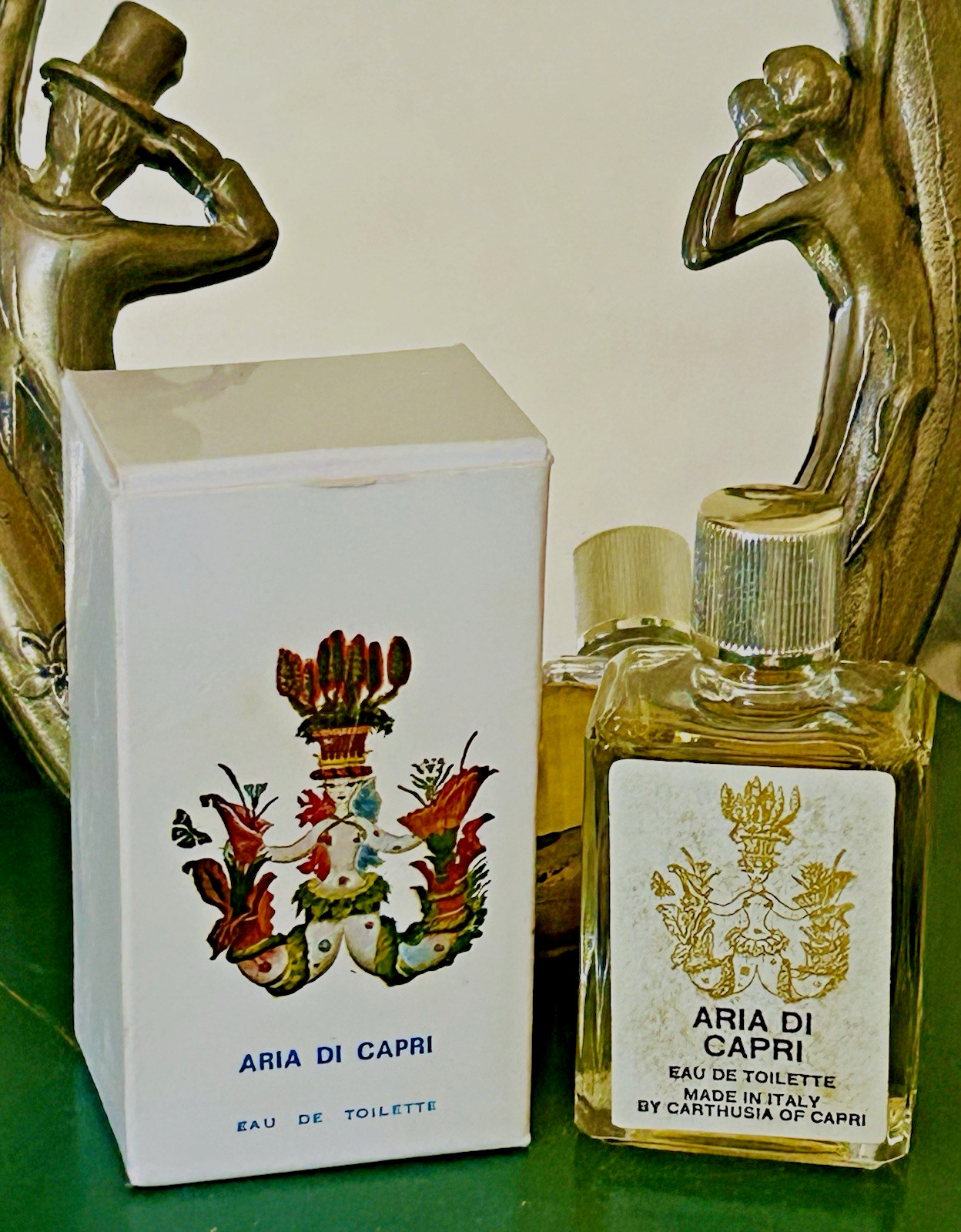 Vintage Aria Di Capri Italy Eau De Toilette by Carthusia of Capri Full with Box