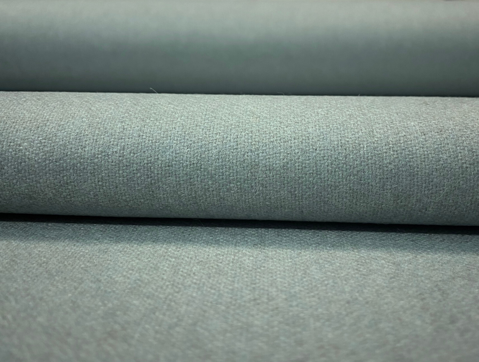 3.375 yd Designtex Heather Robin\'s Egg Blue Green Italian Wool Upholstery Fabric