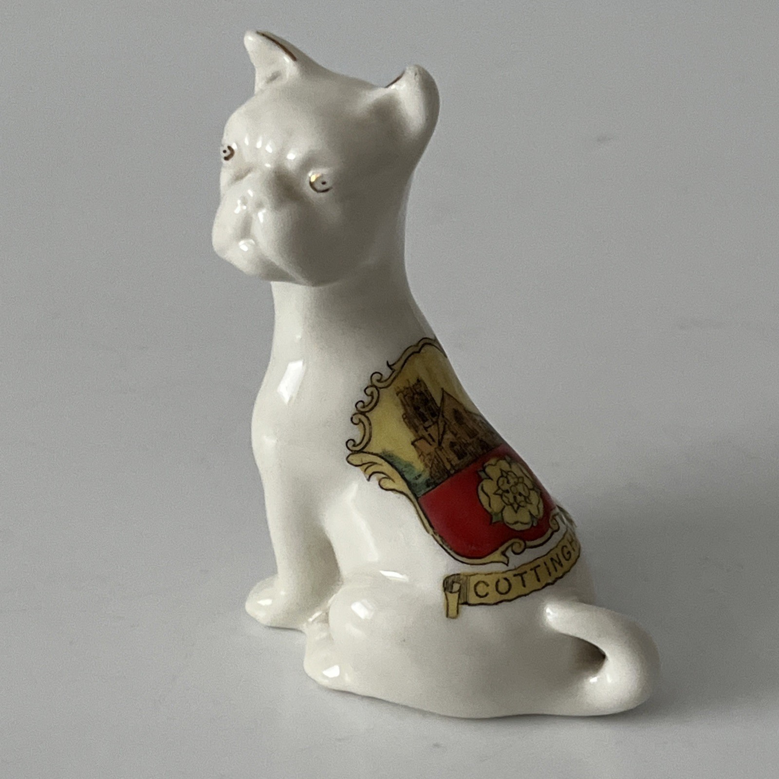 Arcadian Crested China White Bull Dog Cottingham 