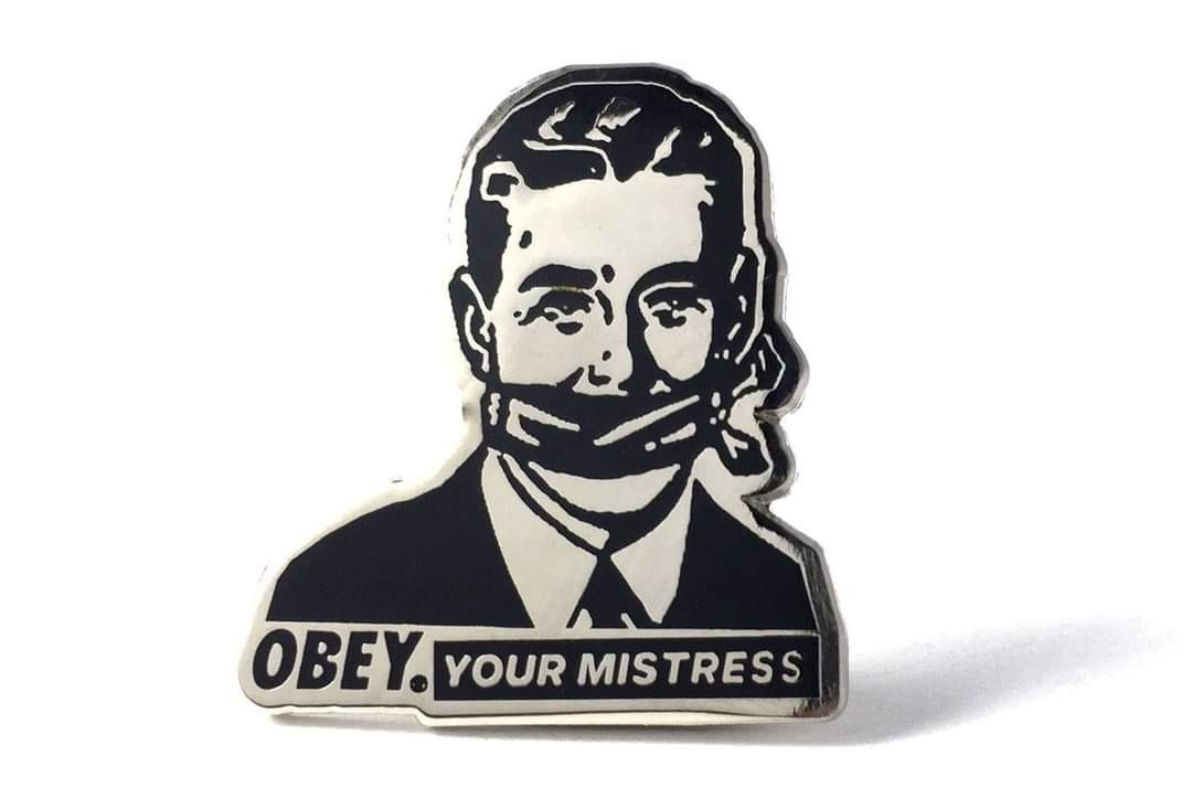 ⚡RARE⚡PINTRILL x OBEY YOUR MISTRESS OBEY PIN *BRAND NEW* LIMITED EDITION