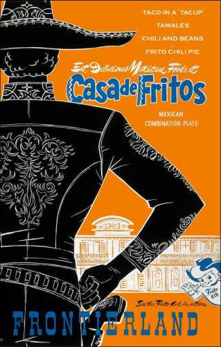 1955 Disneyland Casa de Fritos 11X17 Poster Disney Frito Kid