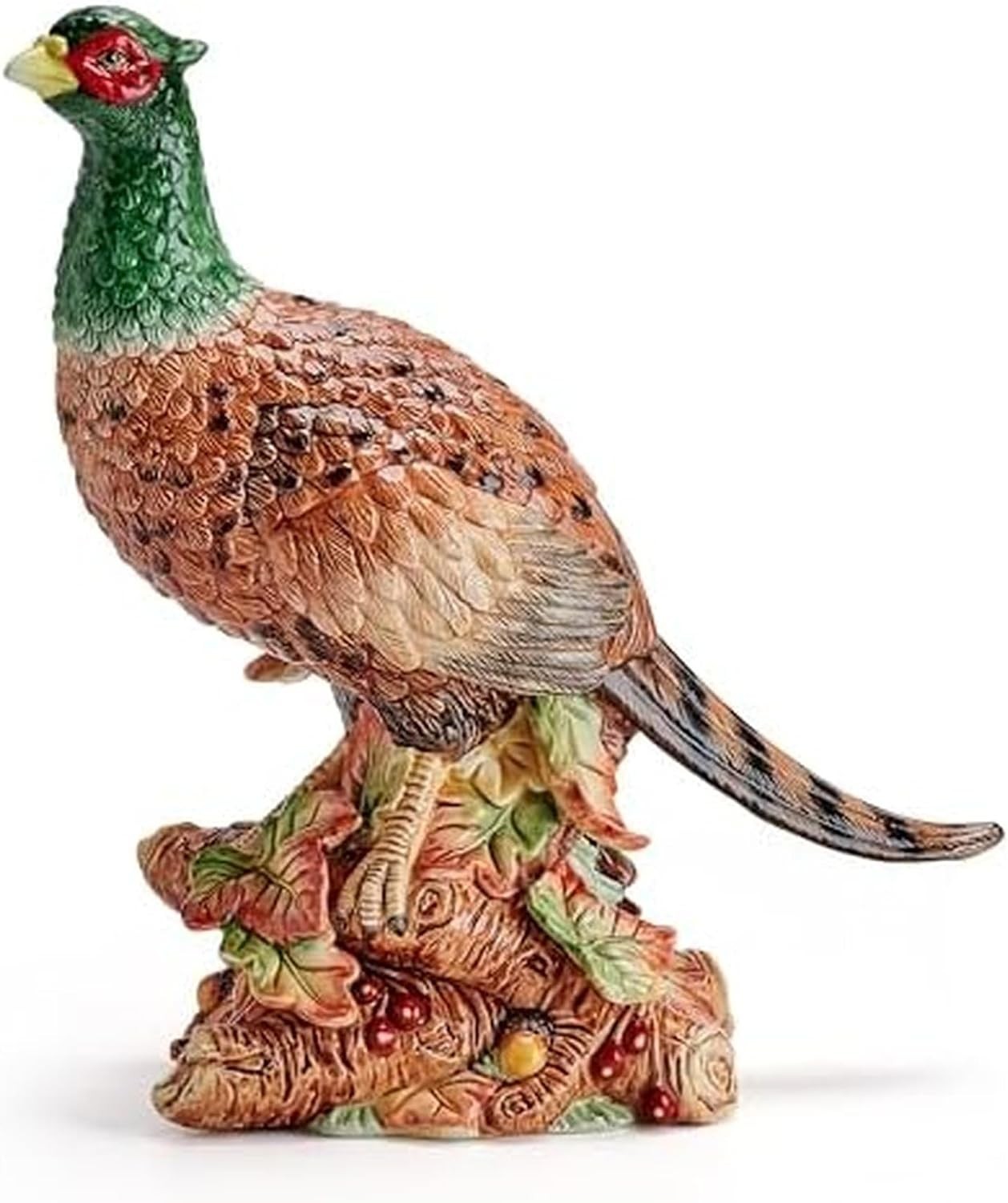 Fitz and Floyd Fall Harvest Pheasant Ceramic Figurine, 10.75 inch