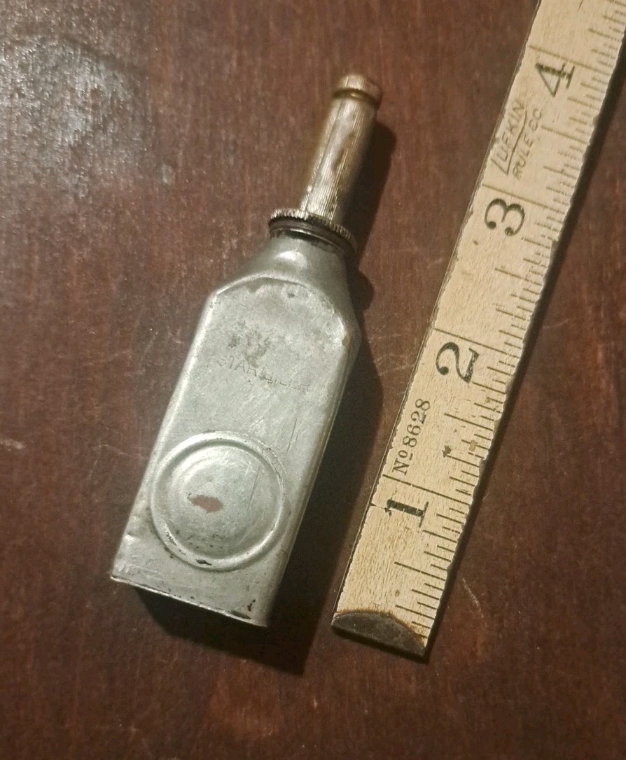 Antique 1898 CUSHMAN & DENISON ~ Brass Oil Can ~ Firearm ~ Bicycle ~ Jewelers 