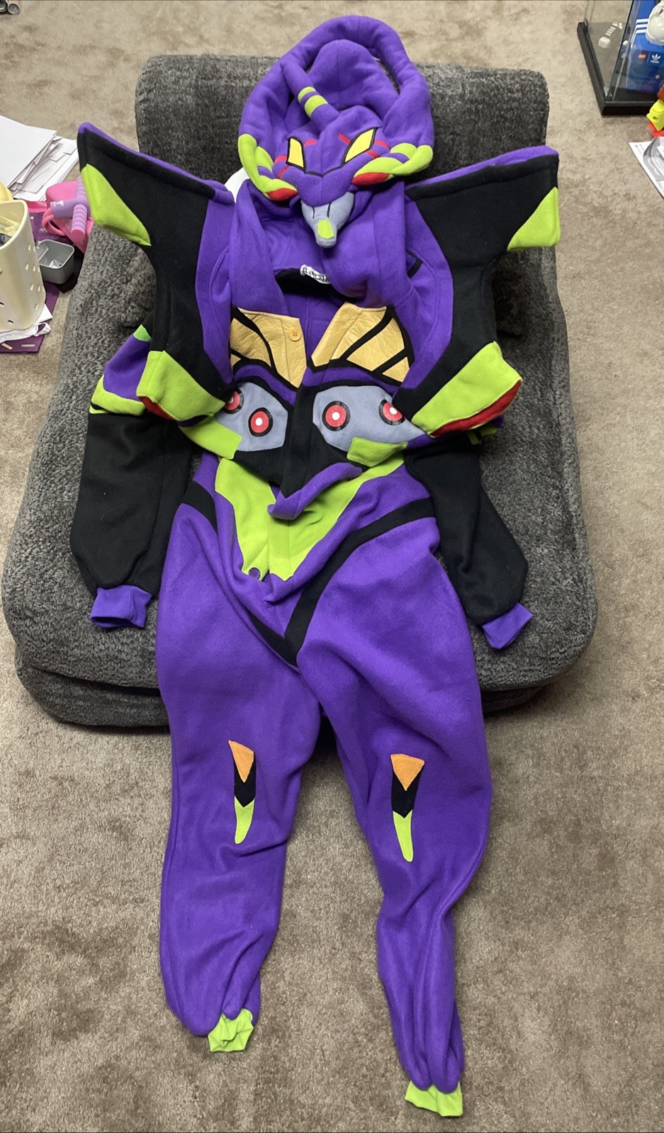 Neon Genesis Evangelion EVA 01 SAZAC Kigurumi Costume Cosplay Bodysuit US Seller