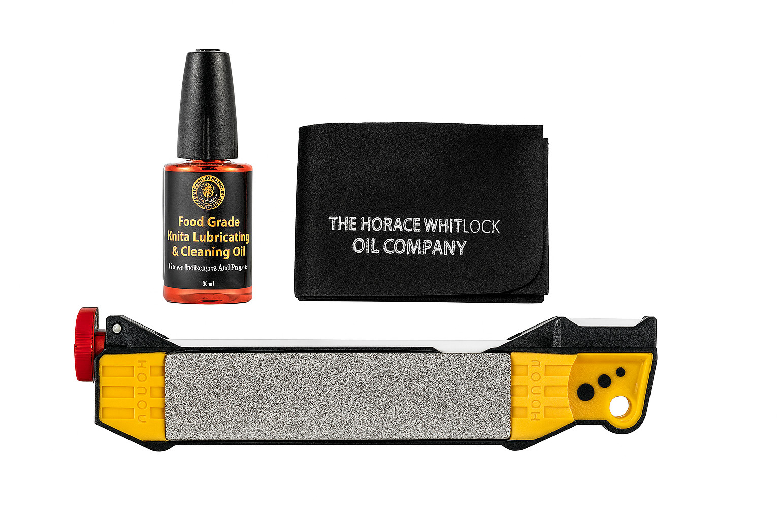 Horace Whitlock’s 6-in-1 Portable Knife Sharpener / Knife Blade Lube & Cloth