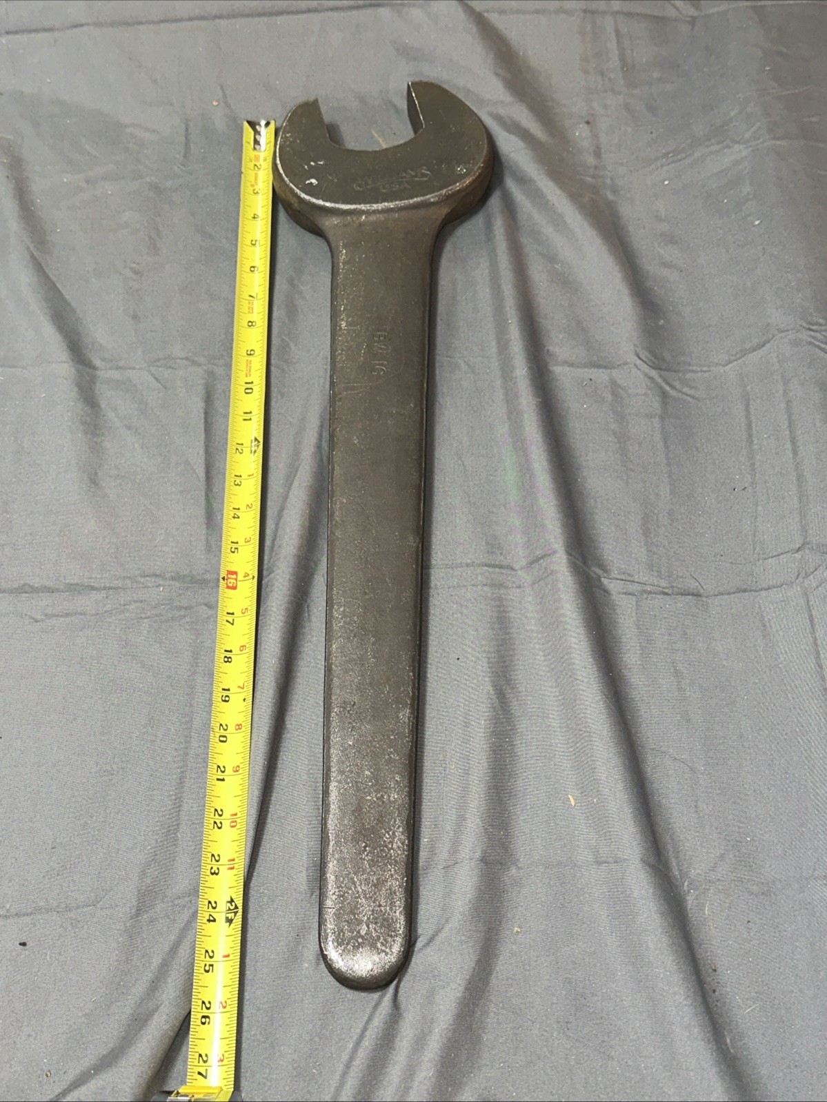 Vintage Huge WILLIAMS USA 2 3/4 IN. BW 16 Open Ended Wrench Tool 21” Handle