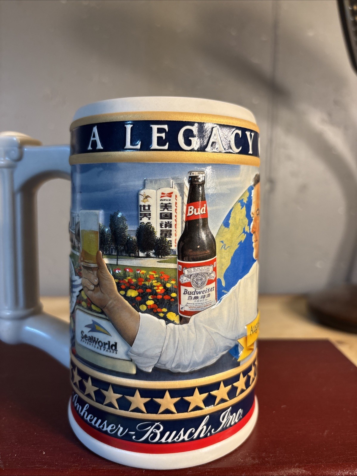 Anheuser-Busch Busch Family Series 2005 Convention US Beer Stein Breweriana