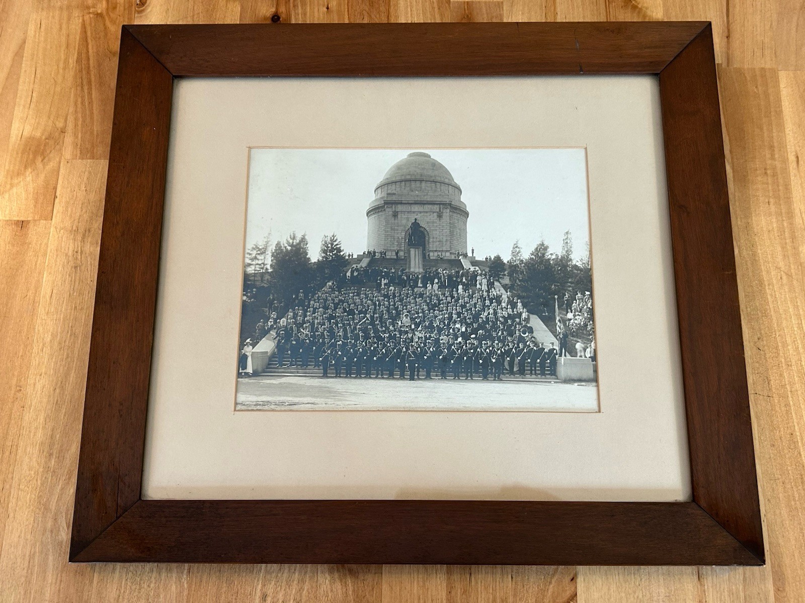 Antique 1907 B&W Photo PRESIDENT WM McKINLEY Monument Dedication KNIGHTS TEMPLAR