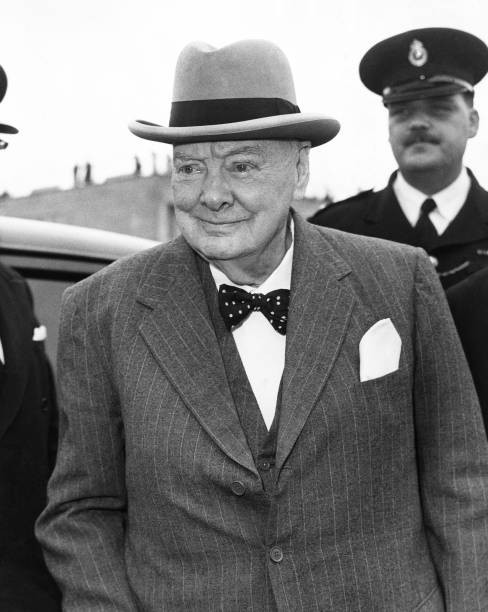Sir Winston Churchill In 1960 Historic 1960s Old Photo