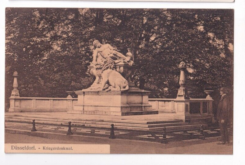 Düsseldorf 1908: War Memorial in the Hofgarten from 1892, SW - Photocard, used Düsseldorf 1908: War Memorial in the Hofgarten from 1892, SW - Photocard, used