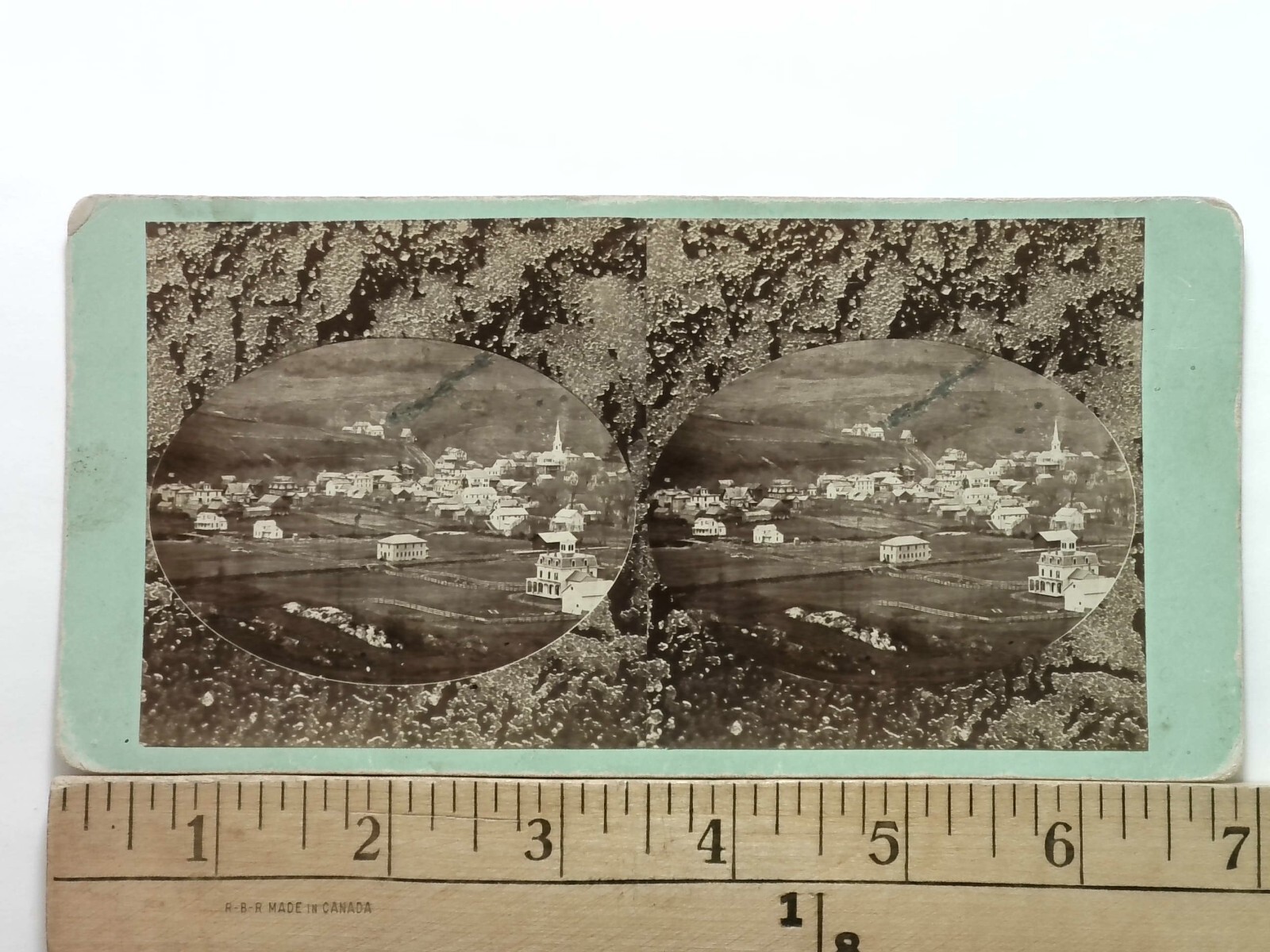 Berlin Village Stereoview Antique c1870 New Hampshire Landscape
