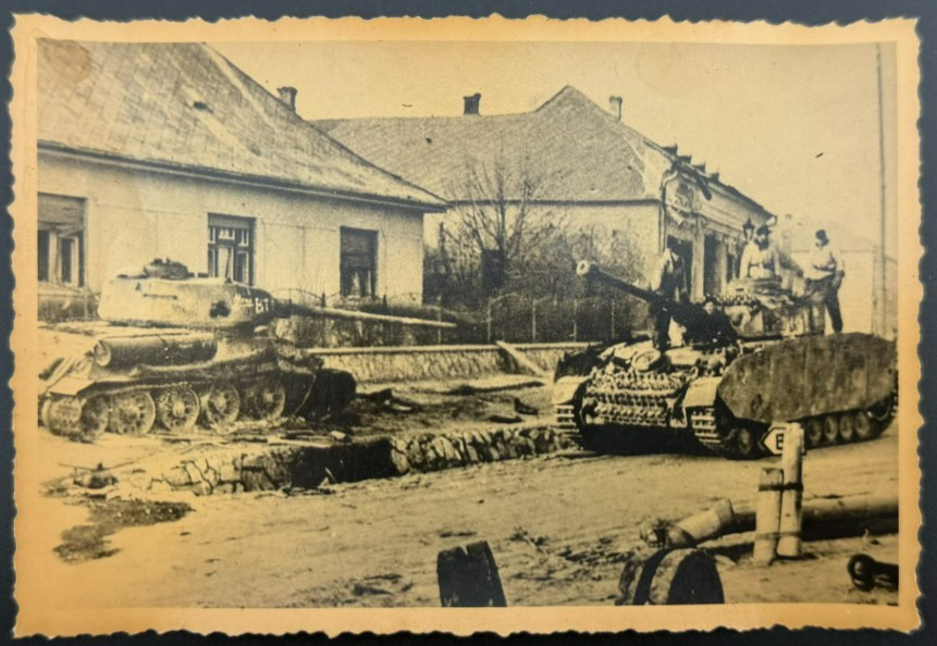 Vintage WWII Photo German Panzer V Panther Tank 19th Army Wehrmacht Snapshot WW2