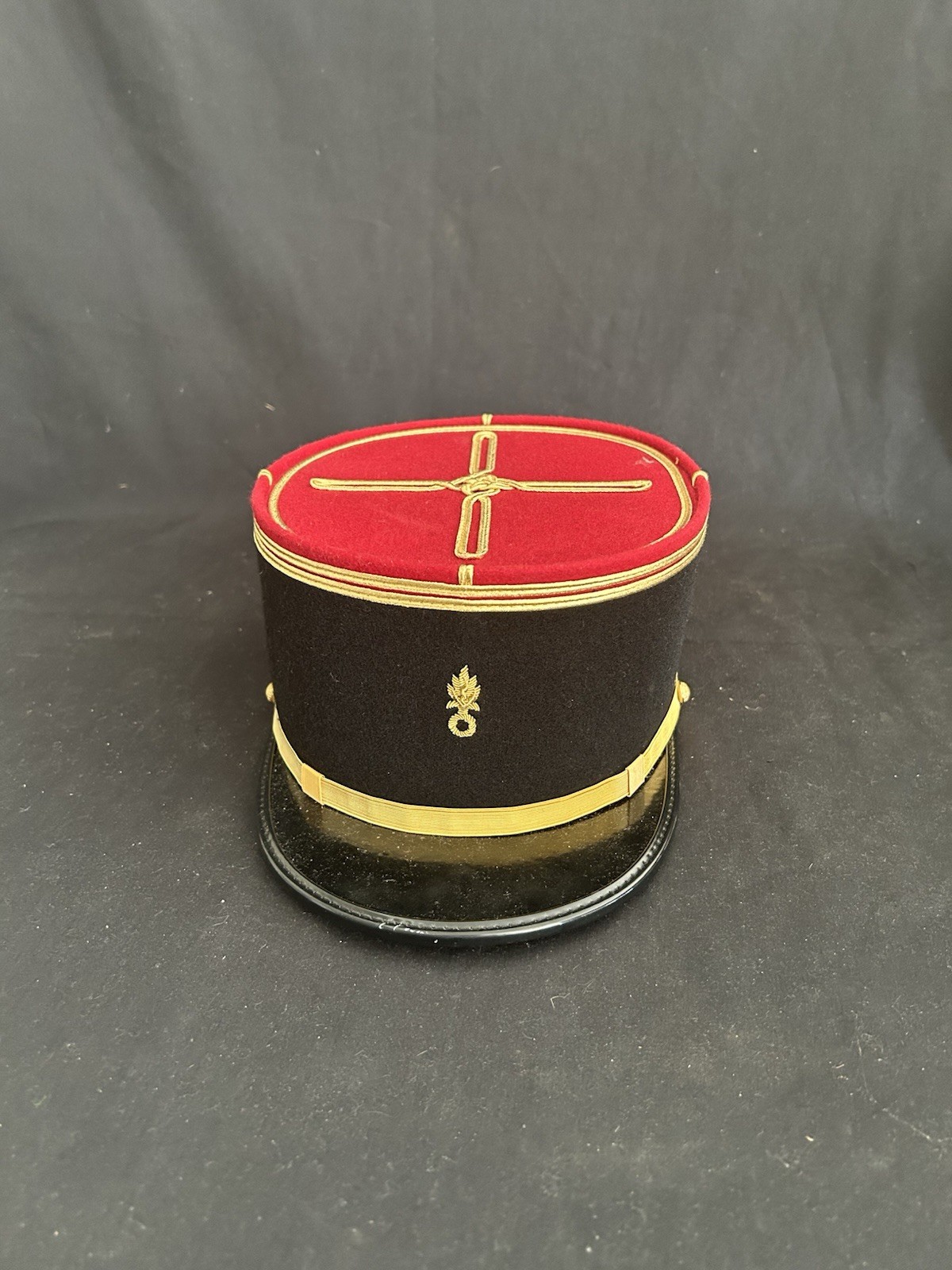 French Military Kepi Army Embroidery Cap Officer Peak Hat