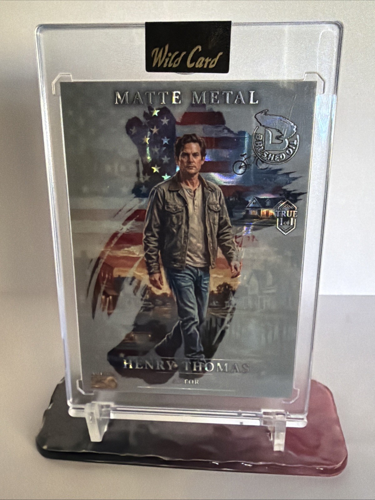 2026 Wild Card Matte Metal Henry Thomas True 1/1 Brushed Oil E.T. Movie 2026 Wild Card Matte Metal Henry Thomas True 1/1 Brushed Oil E.T. Movie