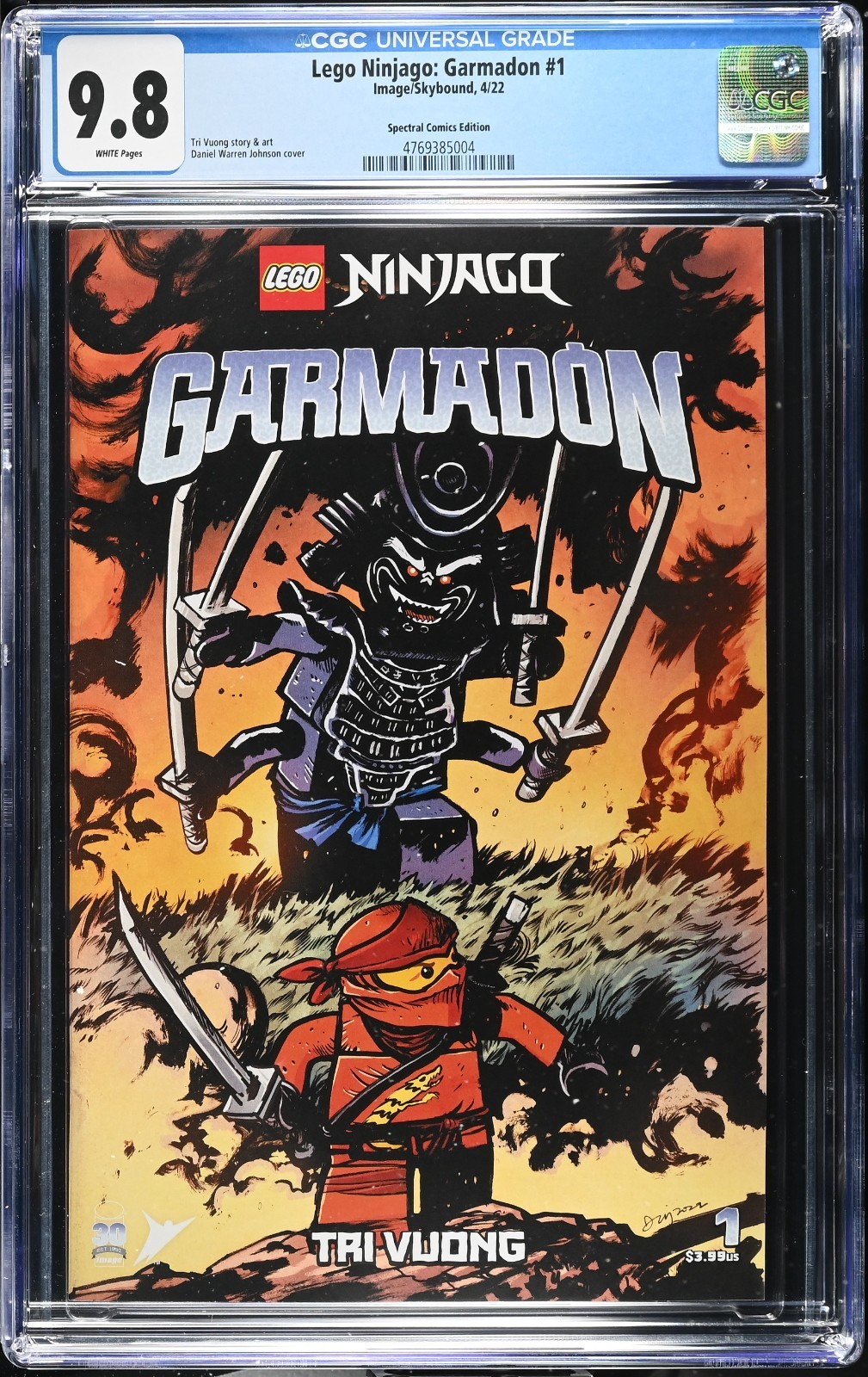 Lego Ninjago Garmadon #1 CGC 9.8 Daniel Warren Johnson Spectral Variant COA 444