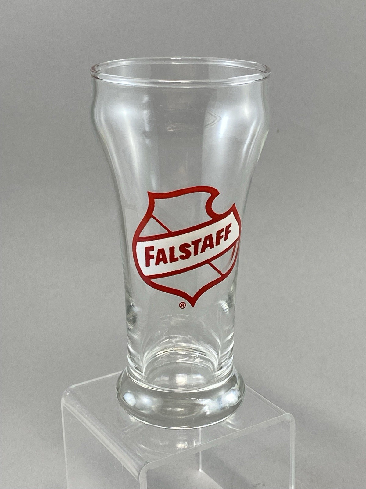 Vintage FALSTAFF Beer 7 Ounce Sham Bar Glass - Read
