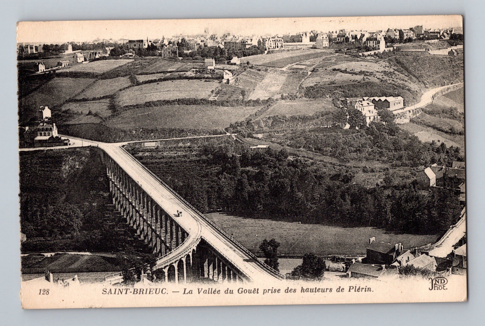 Saint Brieuc Valley Of Gouēt From Plérin France Postcard ND Photo #128 Neurdein