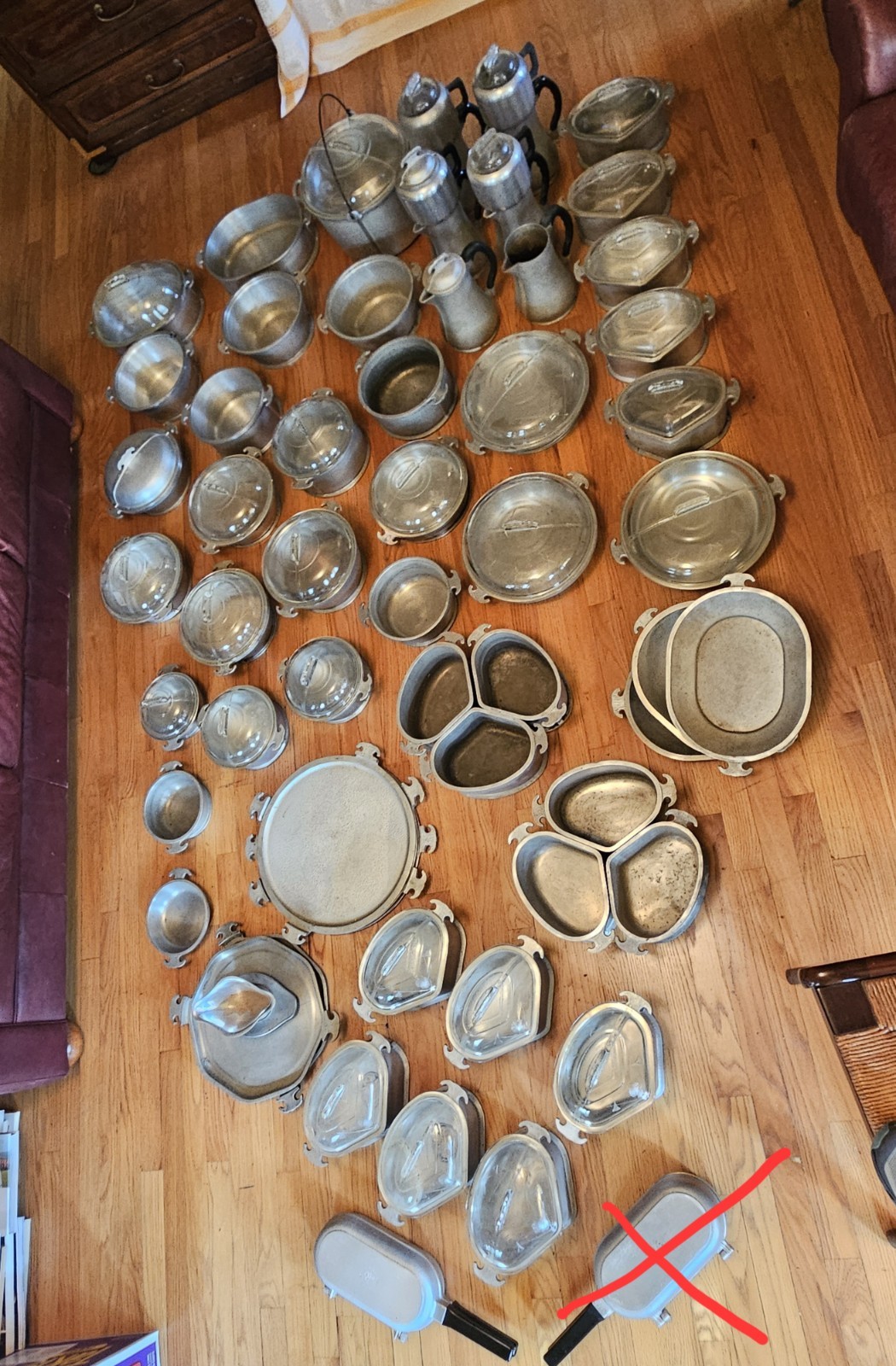 Vintage Guardian Ware Lot of 80 Pieces and 39 Lids Mostly Unused
