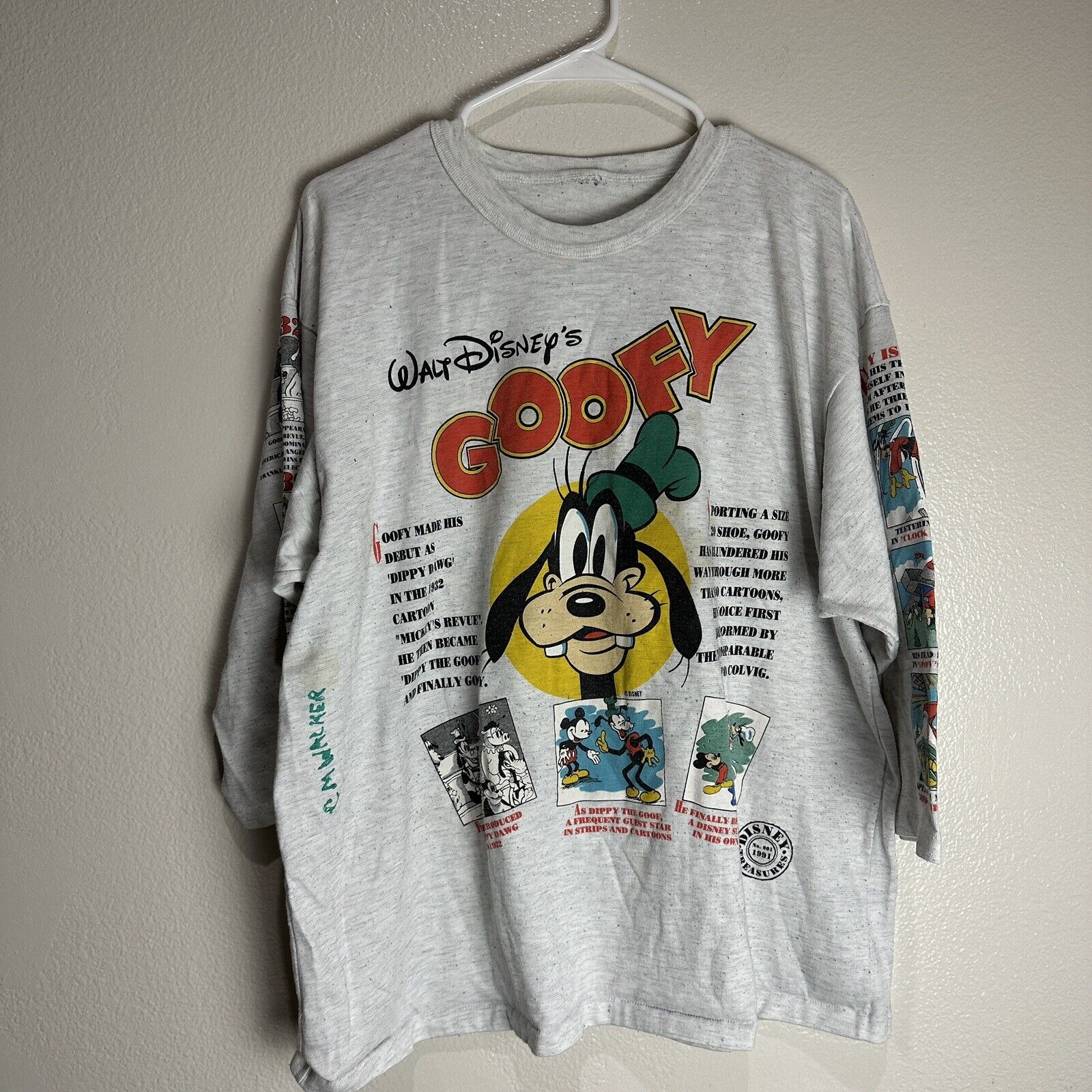 Vintage Goofy Disneyland Shirt 1991 Rare