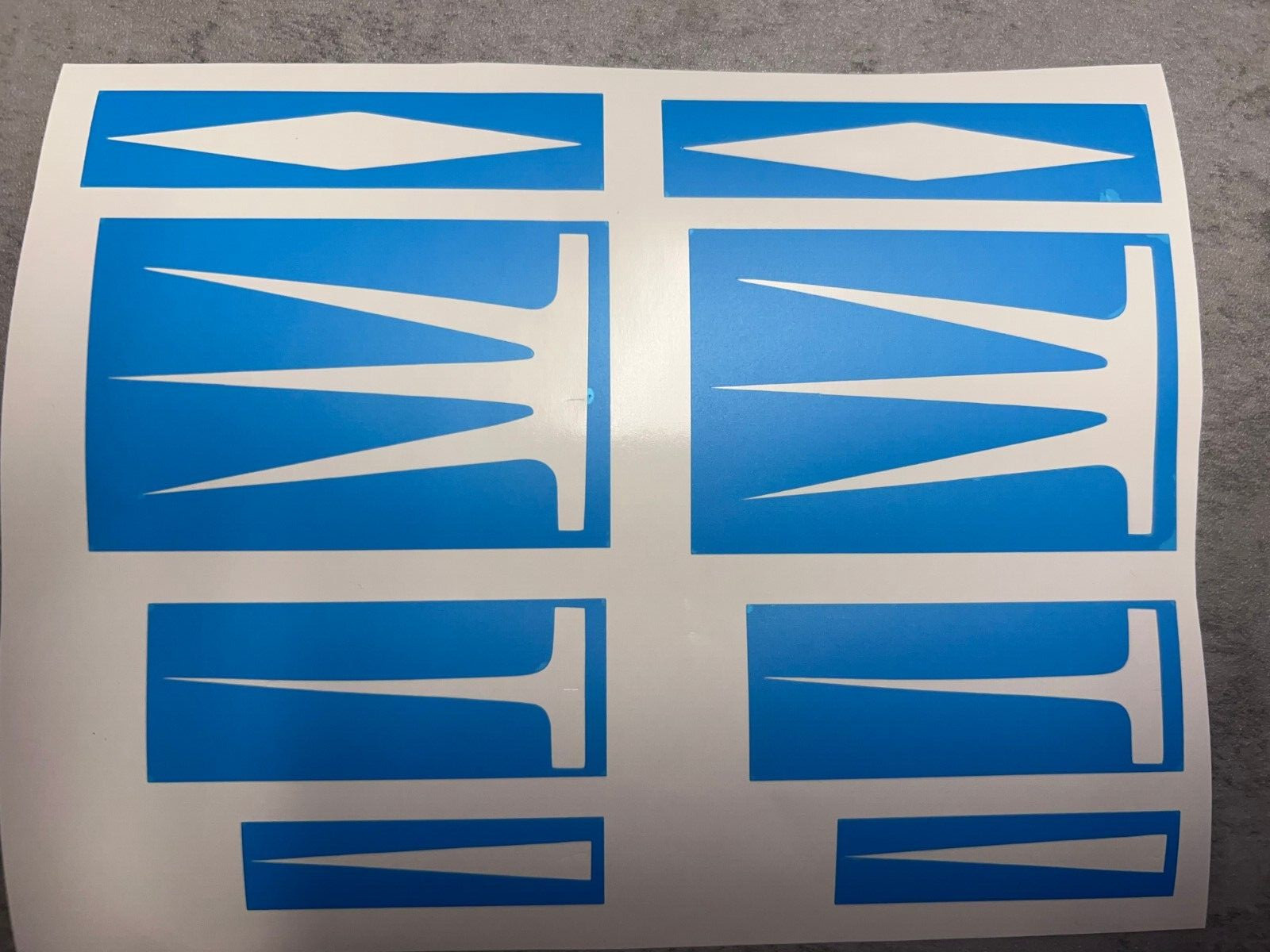 Schwinn Phantom Stencil Decal Set Repaint B6 Bicycle Frame Restored Negative