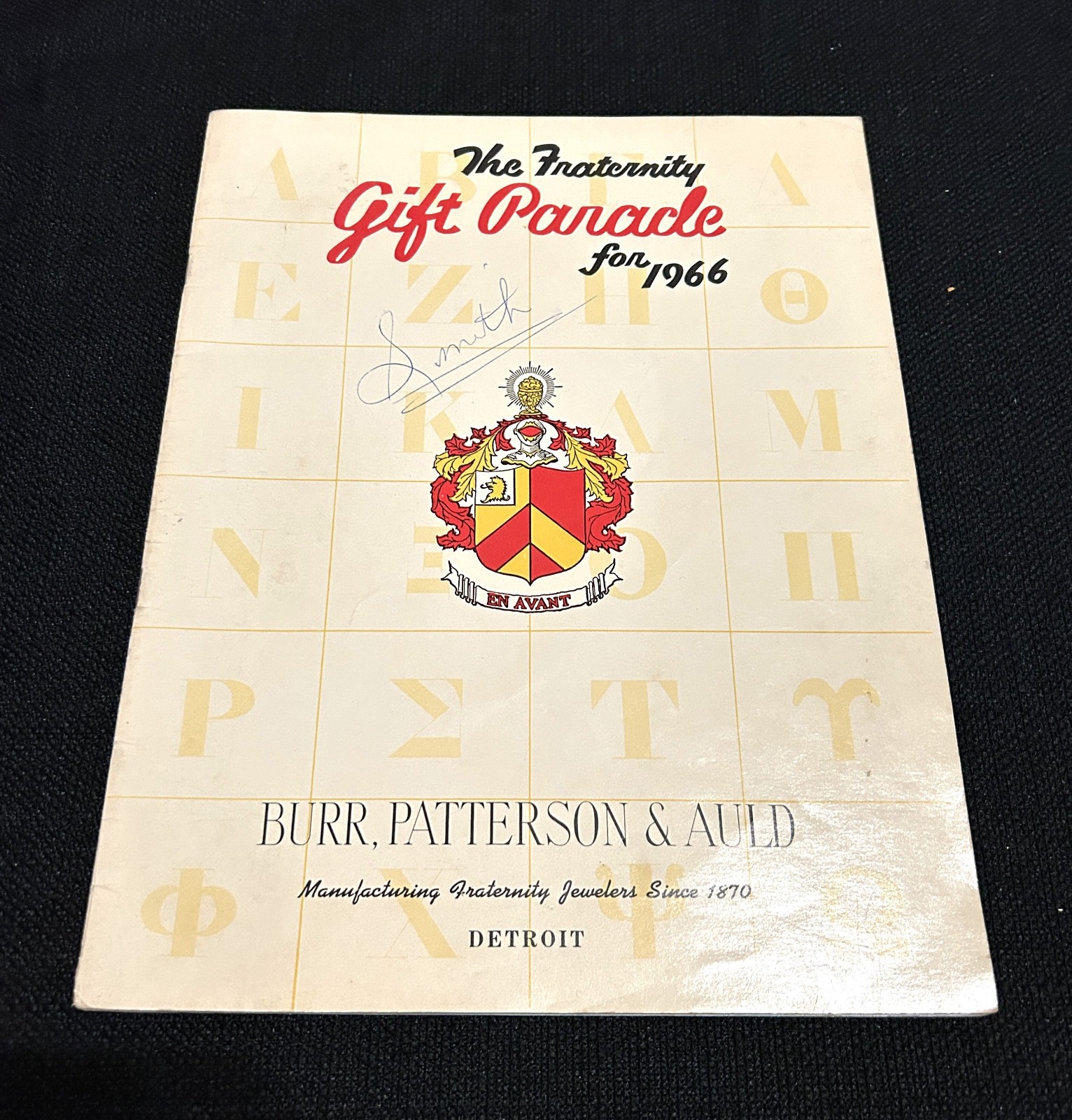 OLD Burr, Patterson & Auld fraternity / sorority pin & jewelry catalog, 1966