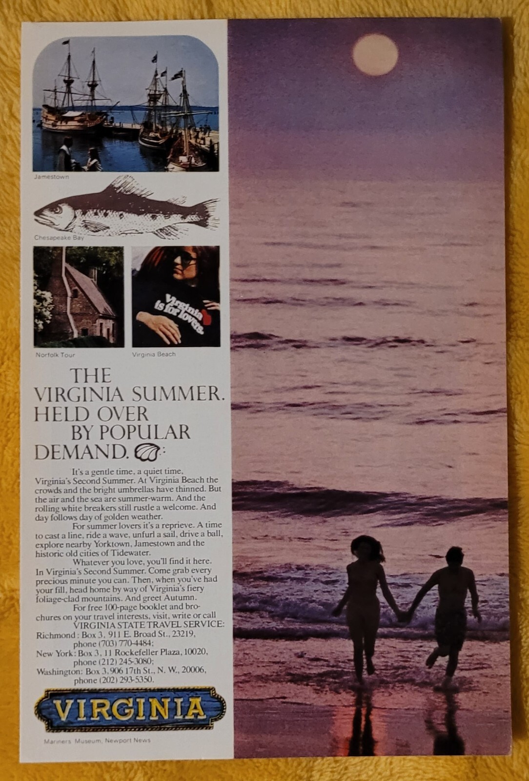 1971 Virginia State Travel Service \