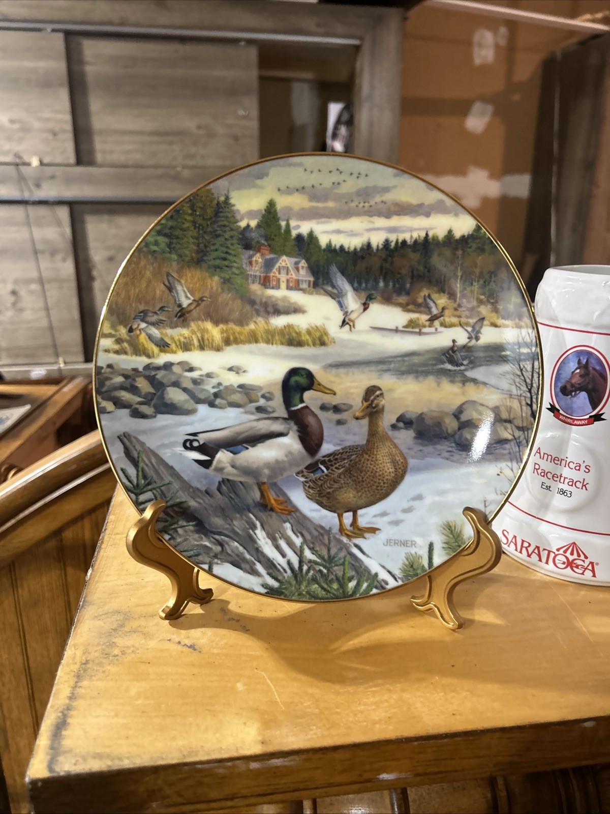 1986 Knowles The Mallard Collector Plate Bart Jerner Ducks Wildlife Nature 1986 Knowles The Mallard Collector Plate Bart Jerner Ducks Wildlife Nature