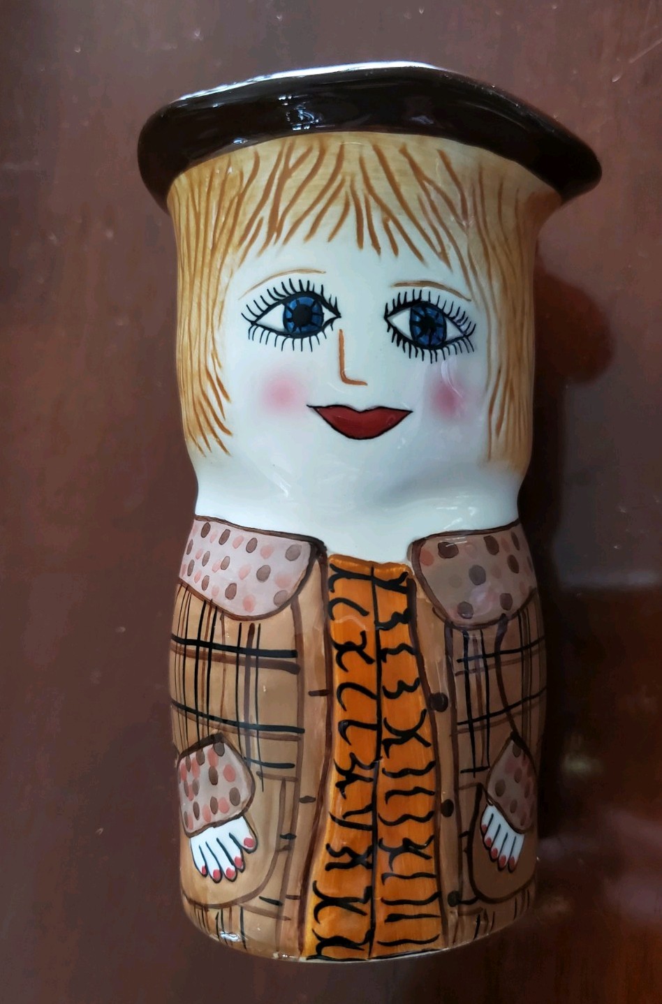 BELLA CASA Susan Paley By Ganz Kate Flower Vase 1980's Whimsy