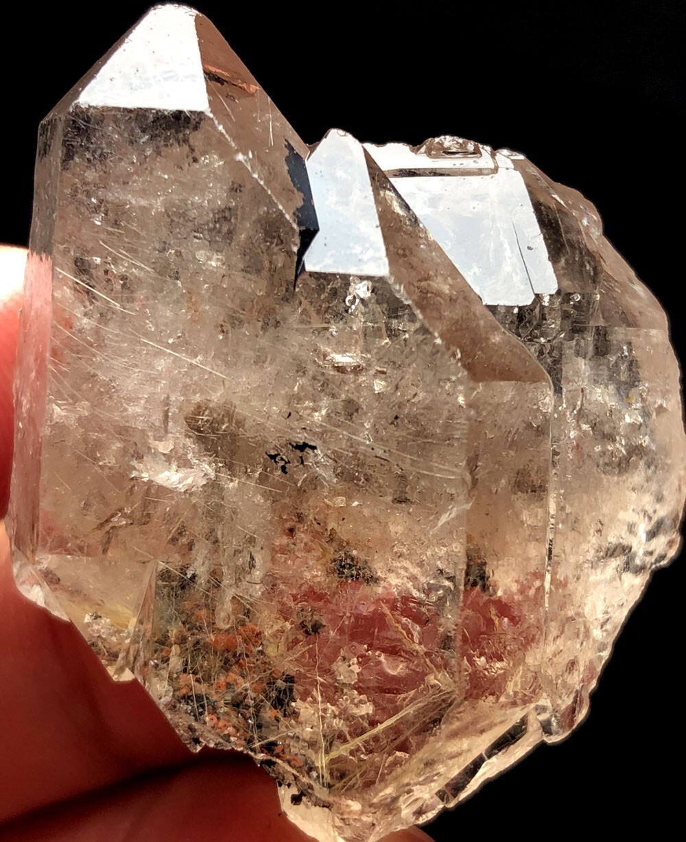 33g 1PCS NATURAL Golden Hair Rutilated Quartz Crystal Specimen   s416
