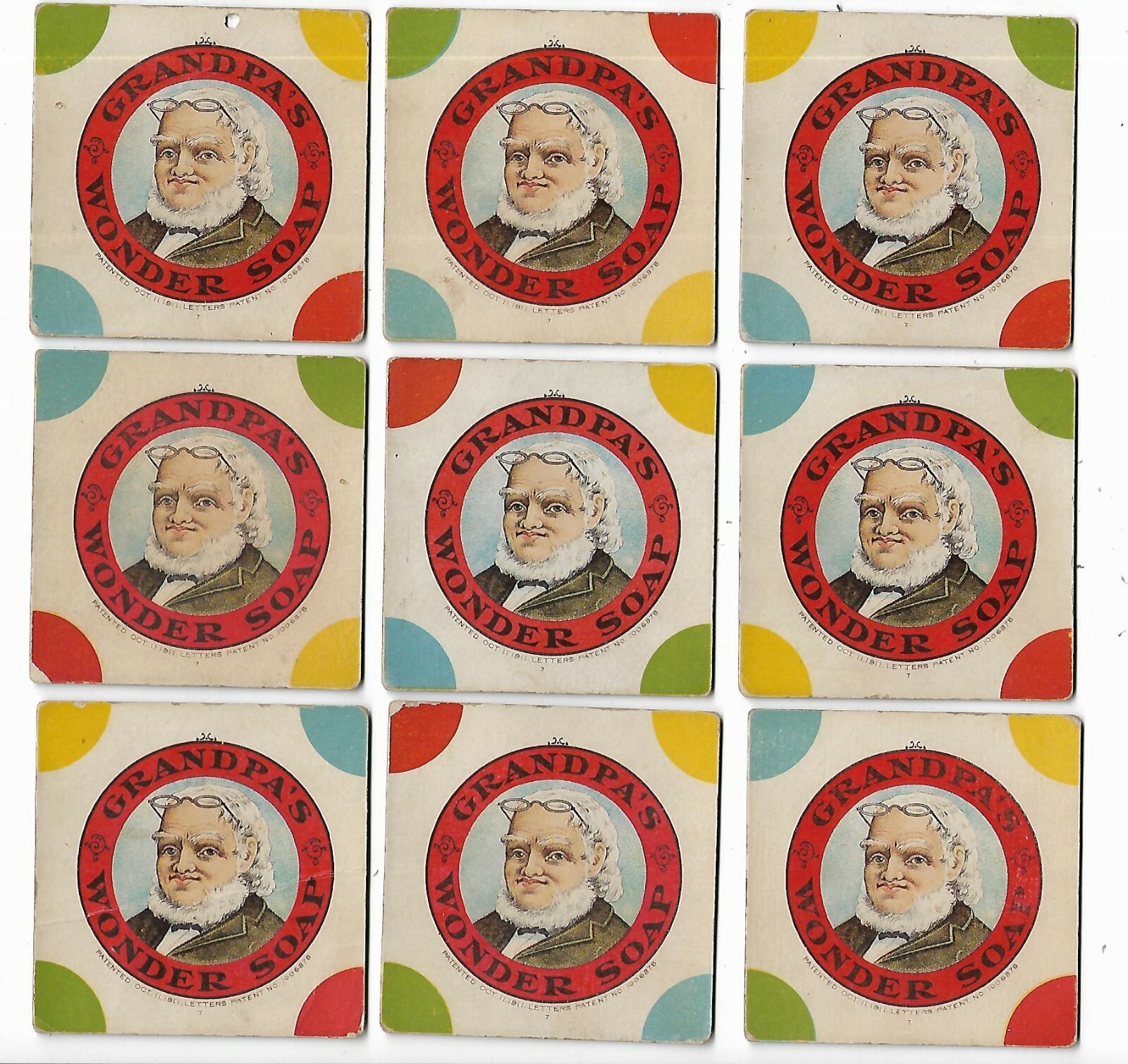 1911 AD Premium 9 Piece Puzzle Grandpa's Wonder Soap Beaver Soap Co Dayton Ohio
