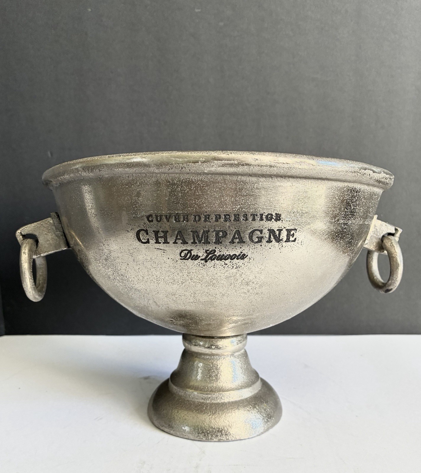 Vintage Cuvée De Prestige Champagne Du Louvois Pedestal Ice Bucket/Bottle Cooler