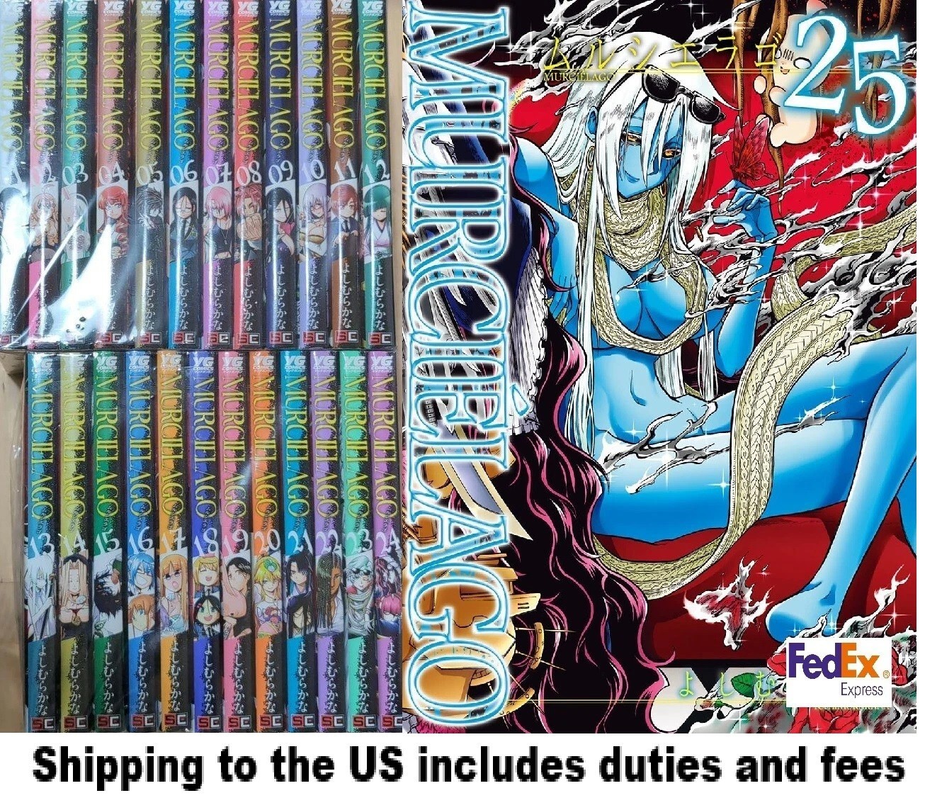 Murciélago Murcilago  Vol.1-25 set  Latest volume Manga Comics Complete Japanese