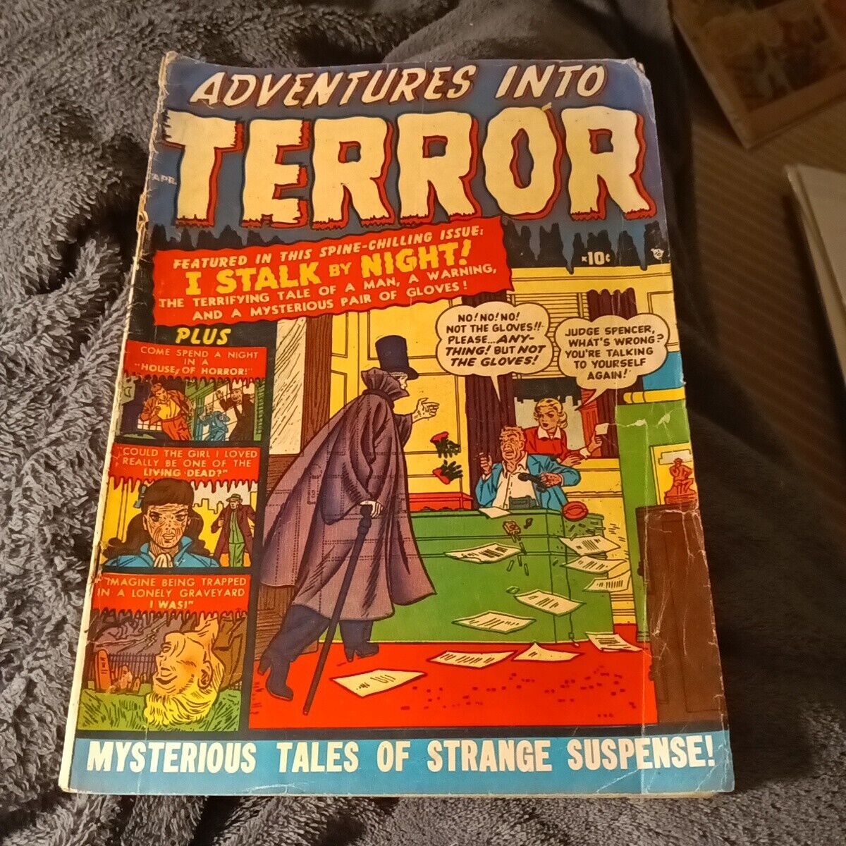 Adventures Into Terror 3 1951-Atlas Timely Golden Age Horror Werewolf Fear story