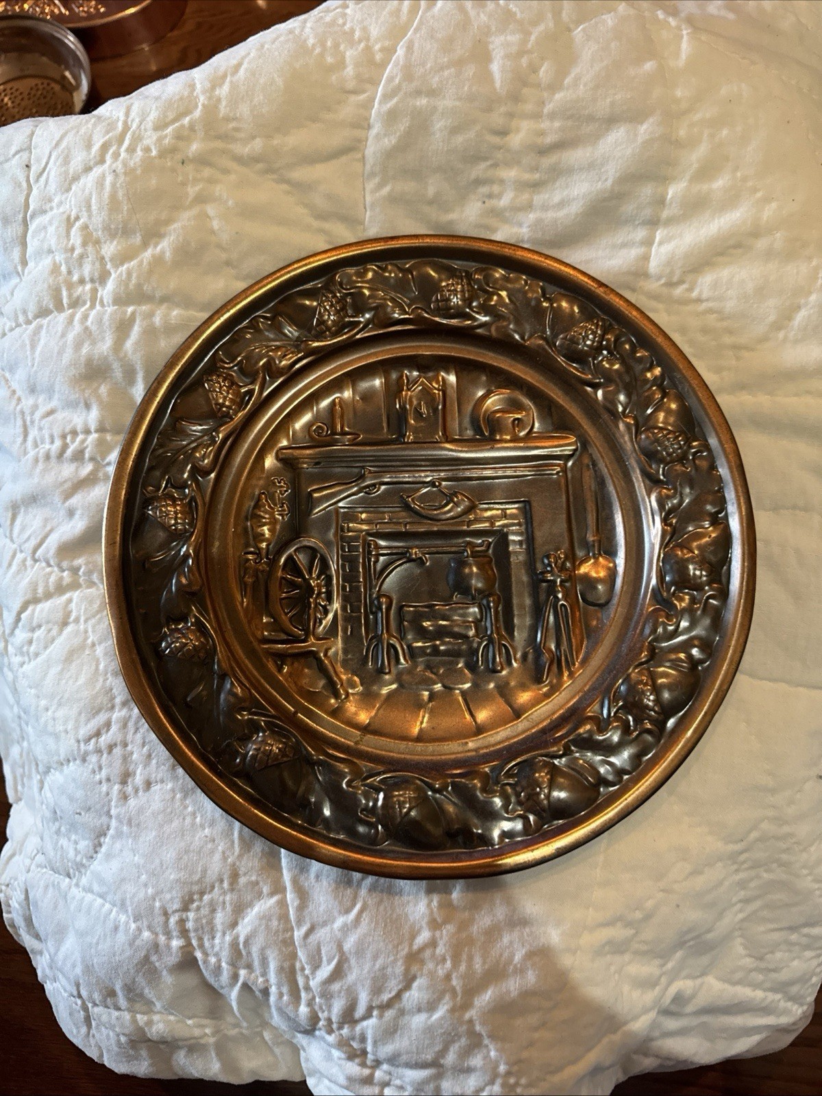 Country Fireplace Mantle Copper Wall Art  Wall Hangings 10.5\