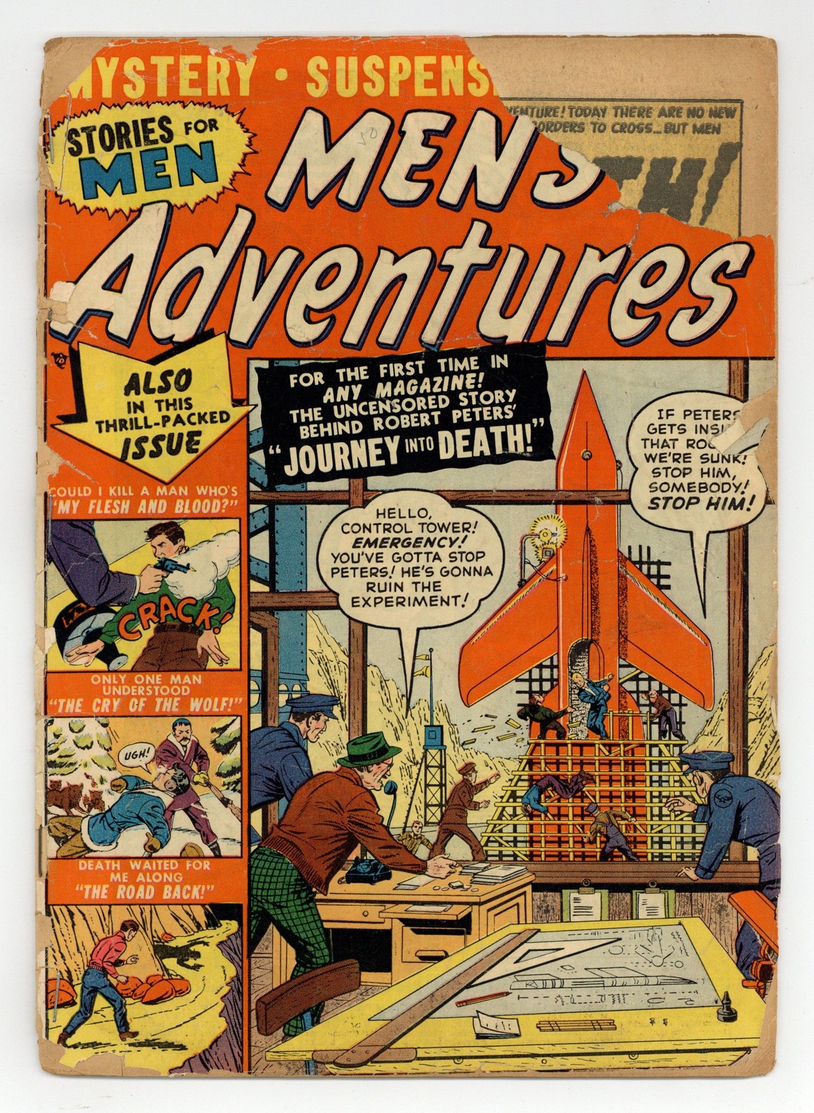 Men's Adventures #8 PR 0.5 1951 Low Grade
