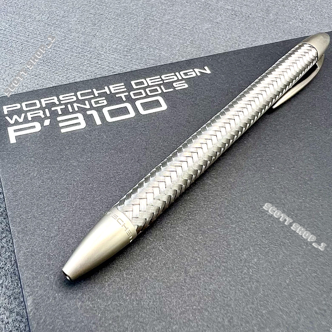 Porsche Design P3100 TecFlex Braided Weave Ballpoint Pen Luxury Collectible Porsche Design P3100 TecFlex Braided Weave Ballpoint Pen Luxury Collectible
