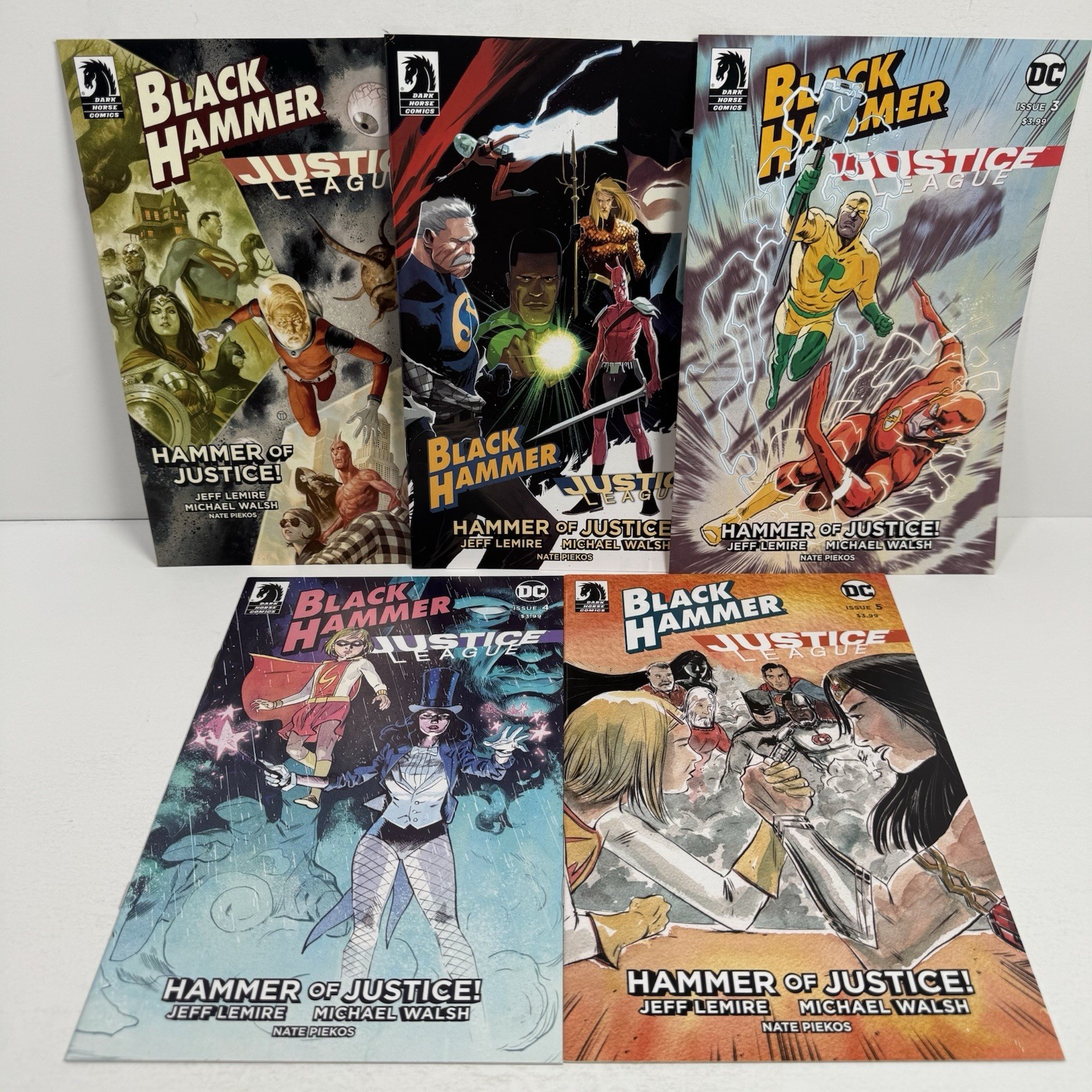Black Hammer Justice League Hammer of Justice #2-5 DC Dark Horse Comic Lot
