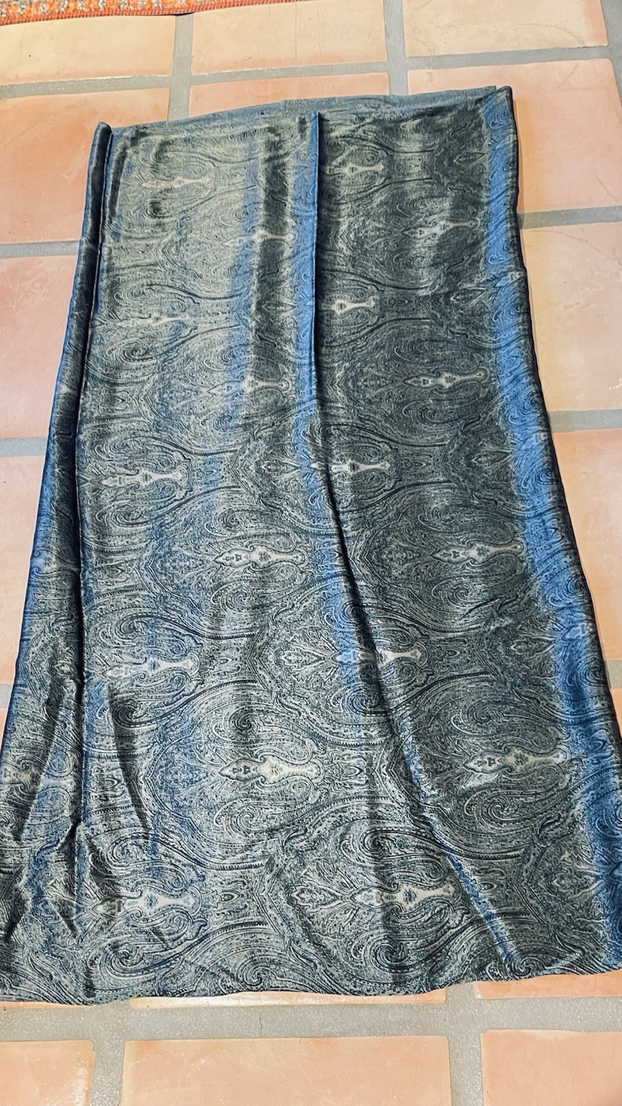 Vintage 90’s Luxury 100% Mulberry Buttery Silk Paisley Fabric