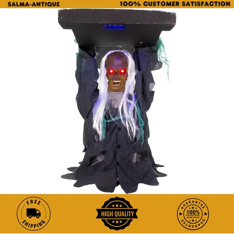Haunted Hill Farm 30 in Tombstone Lifter Premium Halloween Animatronic HHTOMBLIF