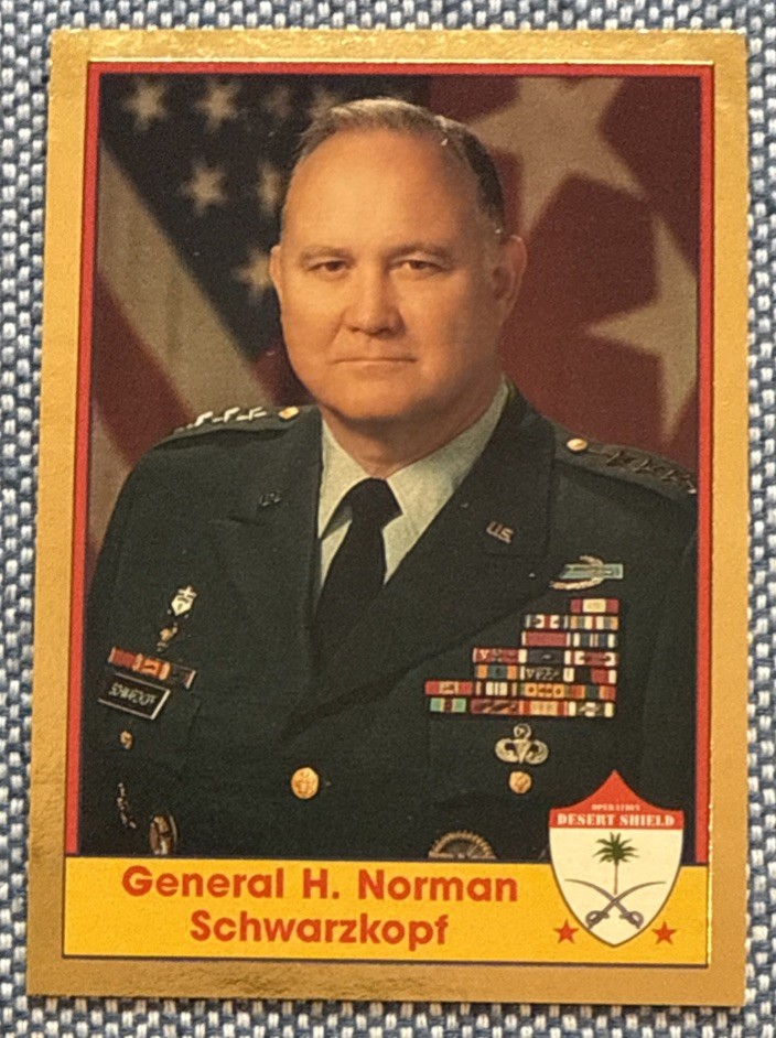 1991 Pacific Operation Desert Shield🔥GOLD Foil Promo General Norman SCHWARZKOPF 1991 Pacific Operation Desert Shield🔥GOLD Foil Promo General Norman SCHWARZKOPF