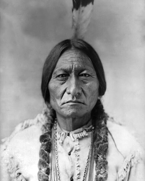 1885 CHIEF SITTING BULL Glossy 8x10 Photo Native American Indian Sioux Print