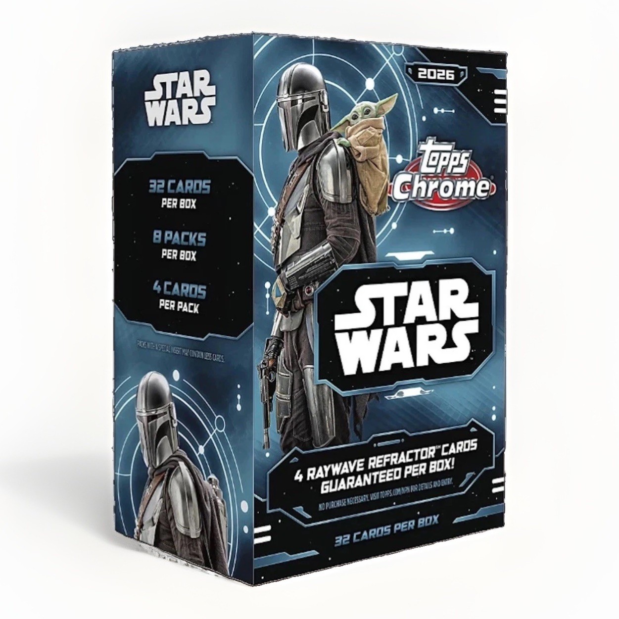 2026 Topps Chrome Star Wars Value Blaster Box Pack-(4 Cards) Presale