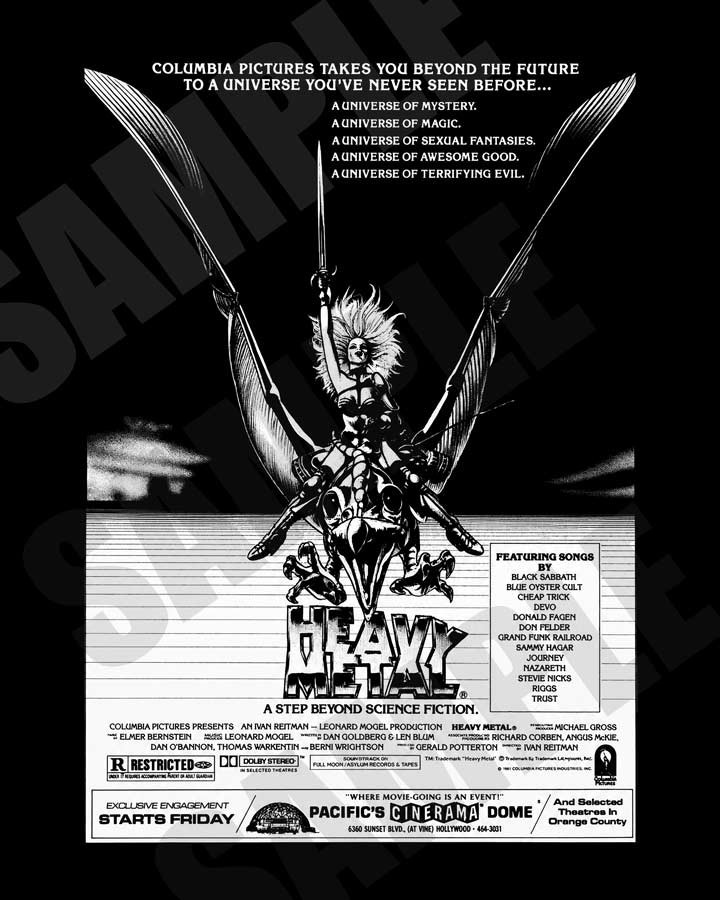 1981 Heavy Metal Movie Pacific Cinerama Dome Hollywood Ad Repro 8x10 Photo