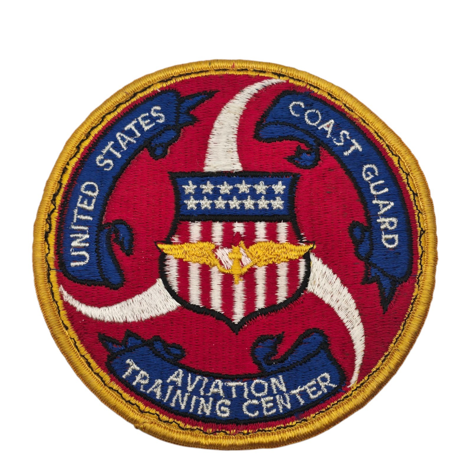 Original 1970's 80's US Coast Guard Aviation Training Center Patch Original 1970's 80's US Coast Guard Aviation Training Center Patch