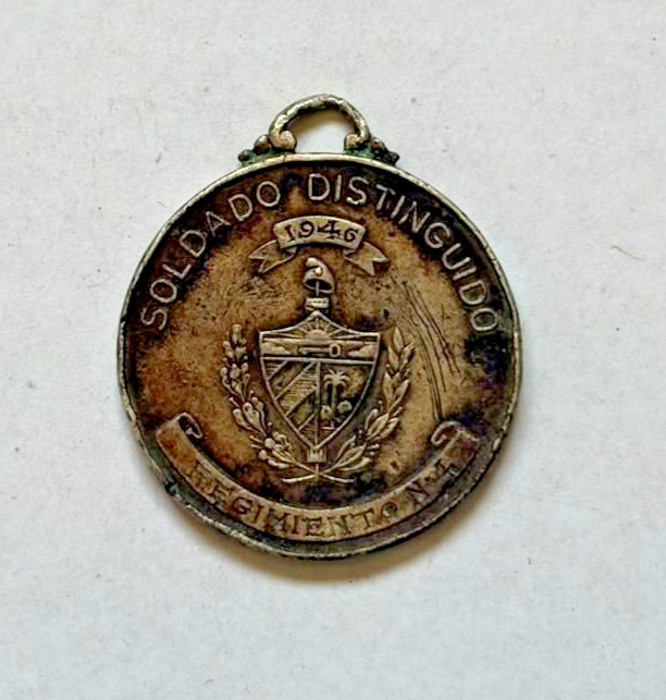 RARE 1946 BATISTA Army Soldado Distinguido Medal DISTINGUISHED SOLDIER RARE 1946 BATISTA Army Soldado Distinguido Medal DISTINGUISHED SOLDIER