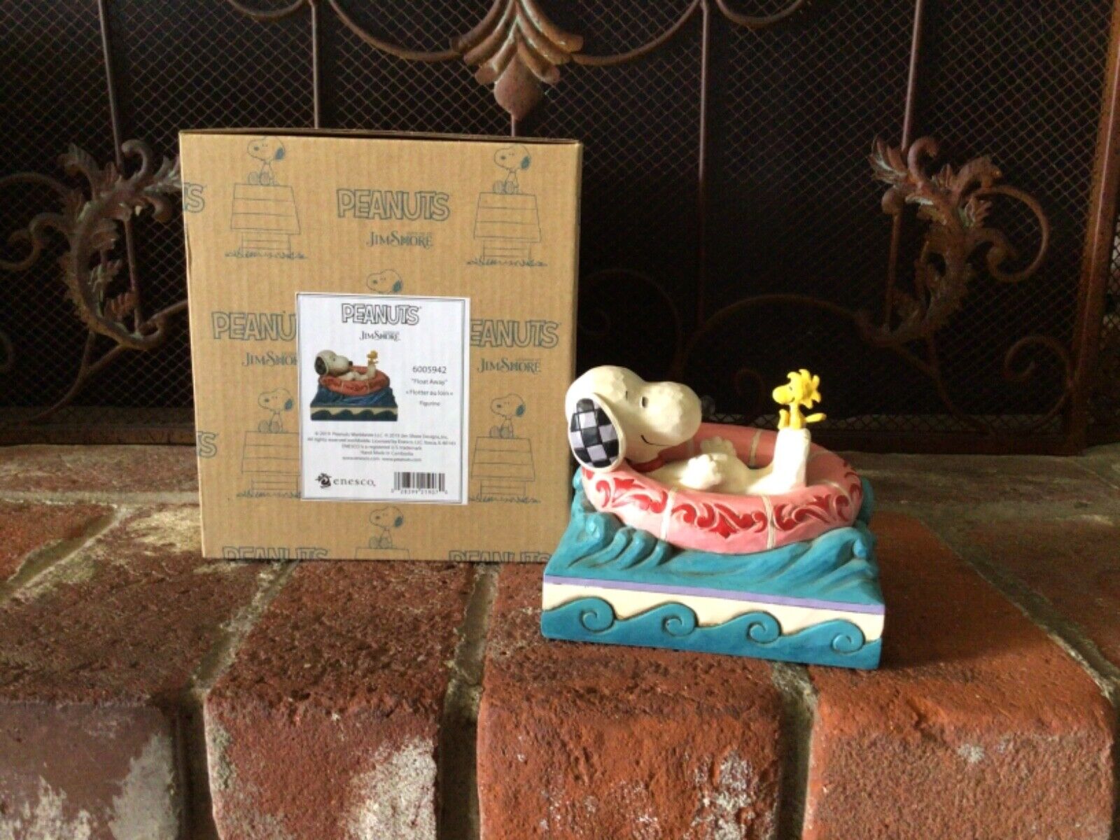 NEWJim Shore Peanuts Float Away Snoopy and Woodstock on Floatie Figurine 6005942