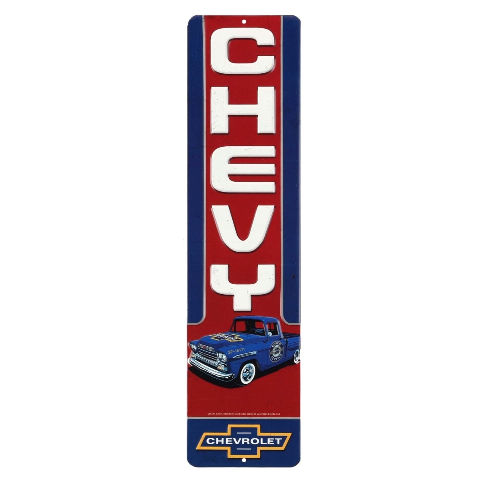 Chevrolet Apache Chevy Trucks Vintage Embossed Metal Wall Sign 4