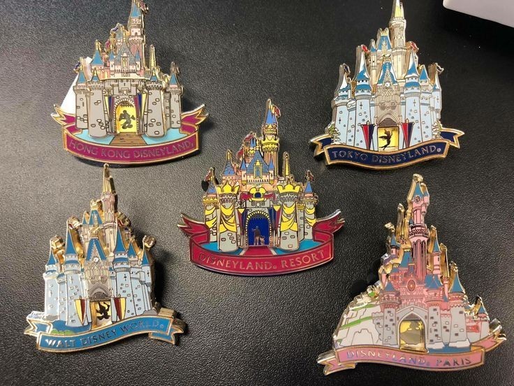 Disney Parks WDI LIMITED edition Castle Pin Set